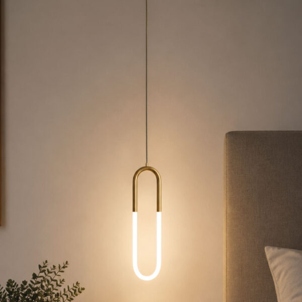 PENDANT DECORATIVE LAMP 10W LED 3000K GOLD FINISHED